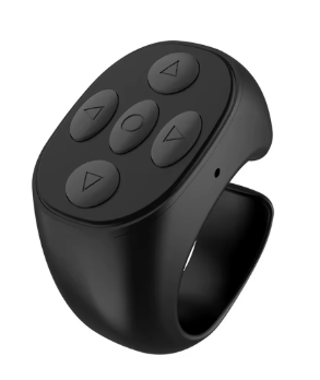 Wireless Bluetooth Remote Control Phone Selfie Video Controller Fingertip Page Turner Browse Selfie Shutter