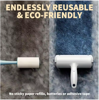 Reusable Pet Lint Roller - Dog Cat Hair Remover Roller, Easy to Clean Fur Removal Tool for Clothes Furniture,
